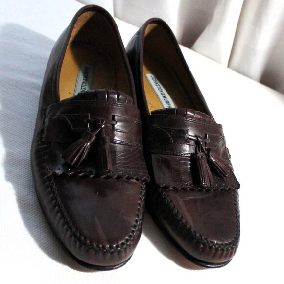 Johnston & Murphy Breland Kiltie Tassel Loafers, Cordovan Leather, Size 10.5M - Picture 3 of 10